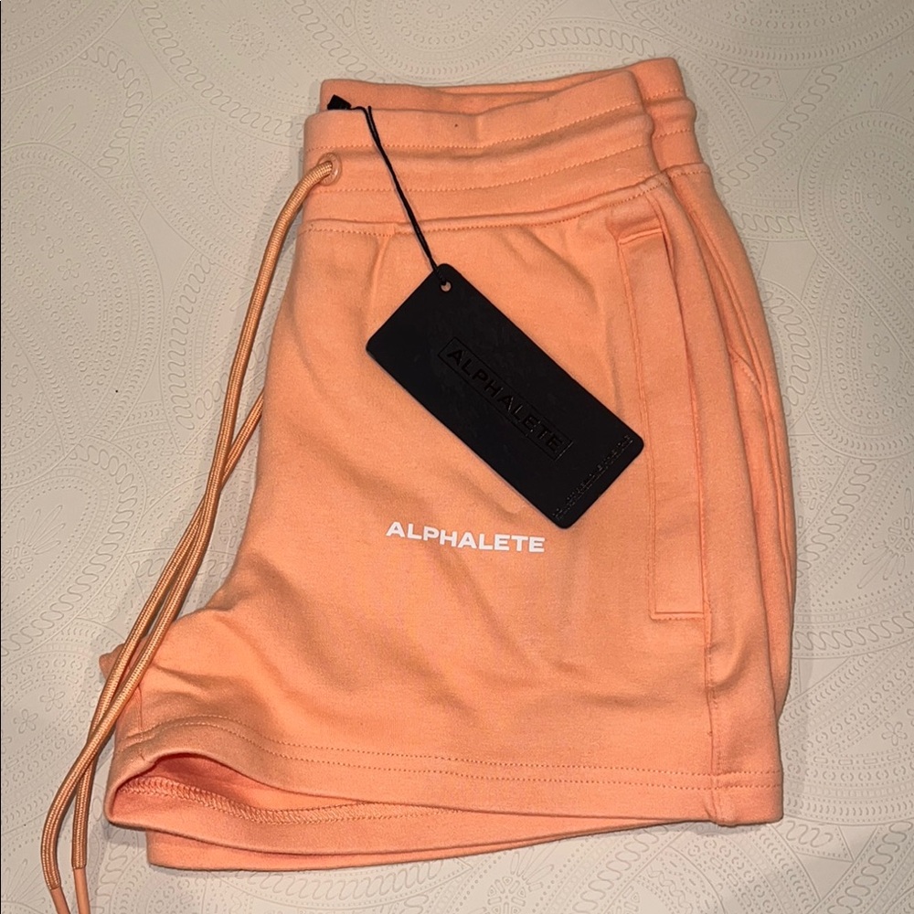 Alphalete Orange Shorts XS